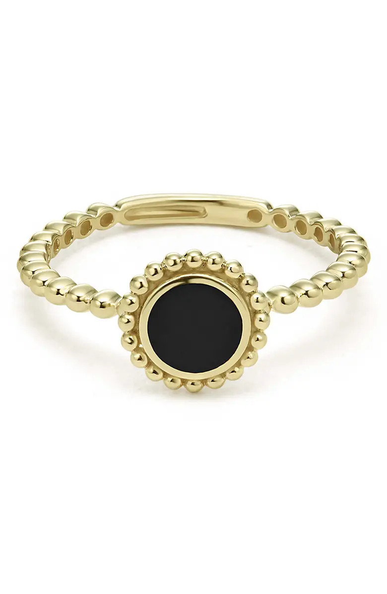 LAGOS Covet Onyx Station Ring | Nordstrom | Nordstrom