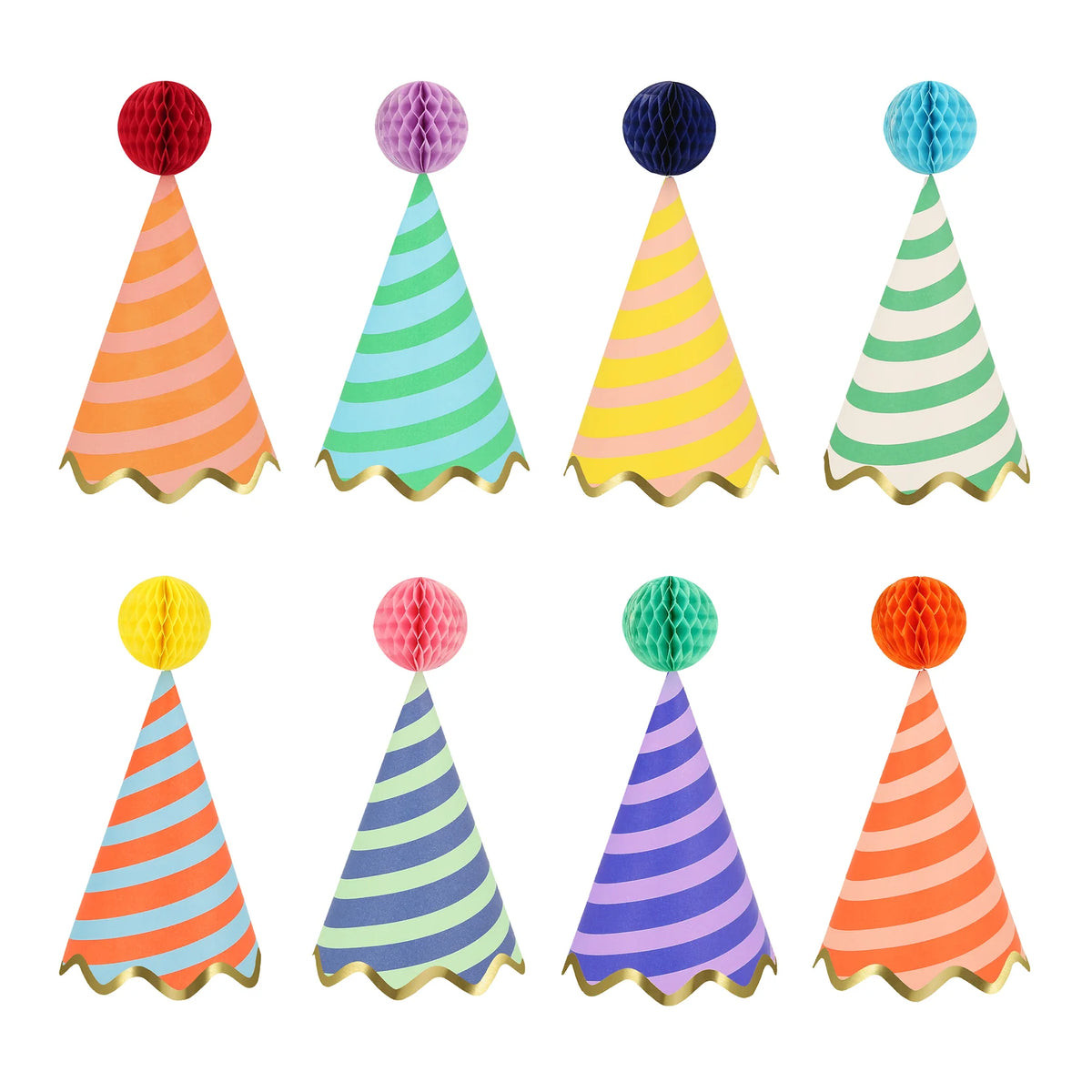 Stripe Party Hats | Get Gatherings