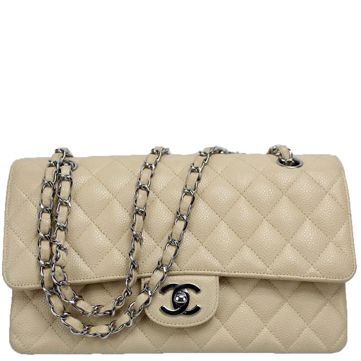 Classic Flap Medium Caviar (PL2) | Keeks Designer Handbags