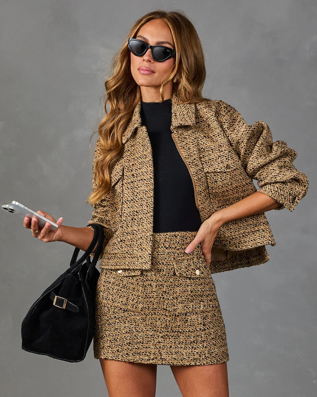 Warm Aura Tweed Utility Jacket | VICI