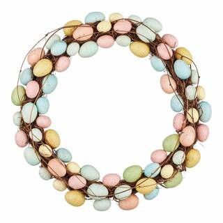 Home Accents Holiday 24 in. Easter Eggs Wreath 23GE30184 - The Home Depot | The Home Depot