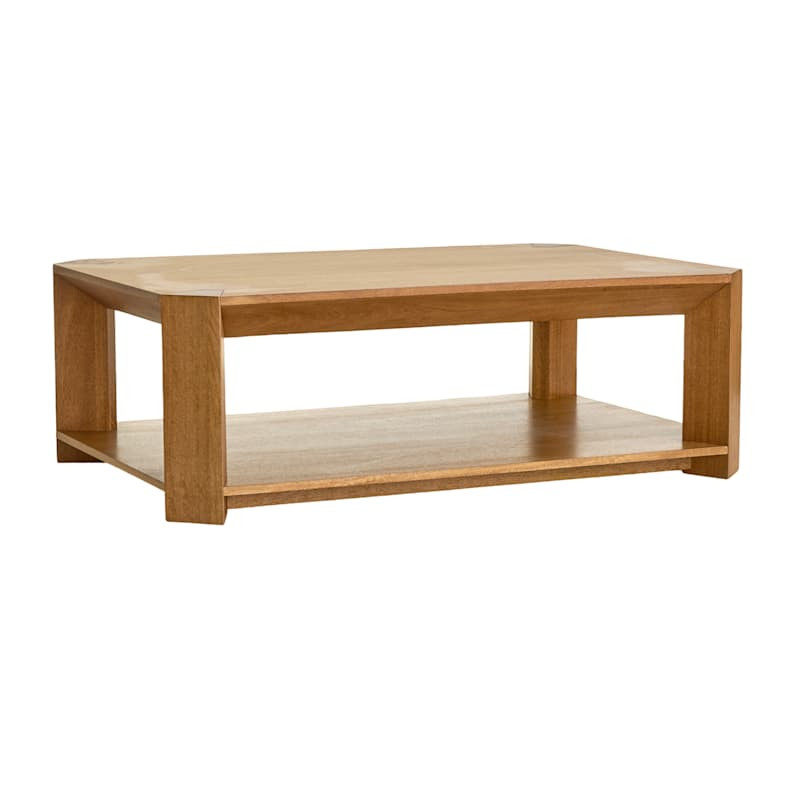 Ellis Coffee Table, Honey Oak Finish | At Home