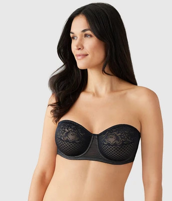 Visual Effects Strapless Minimizer Bra: Black | Wacoal