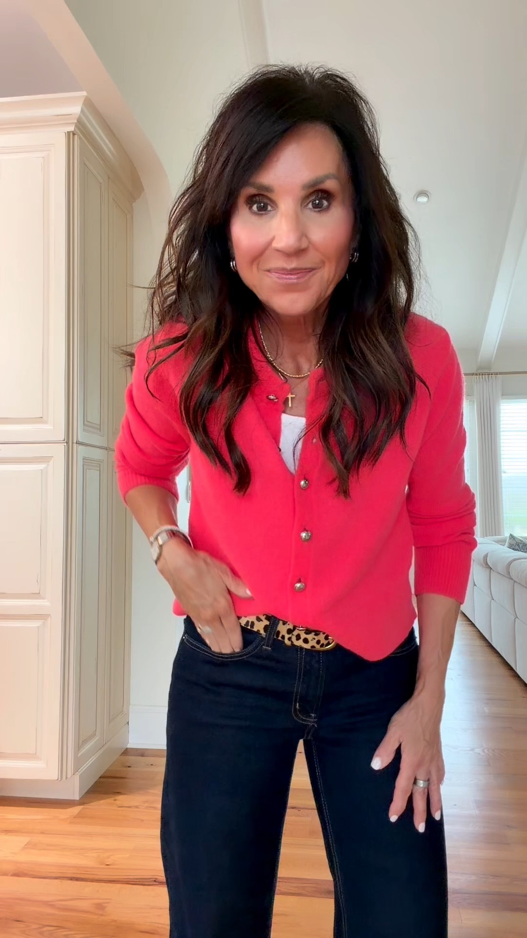 What I’m wearing 
Cardigan - small
Tank top - small
Denim 4 

#LTKOver40 #LTKSaleAlert #LTKSeasonal