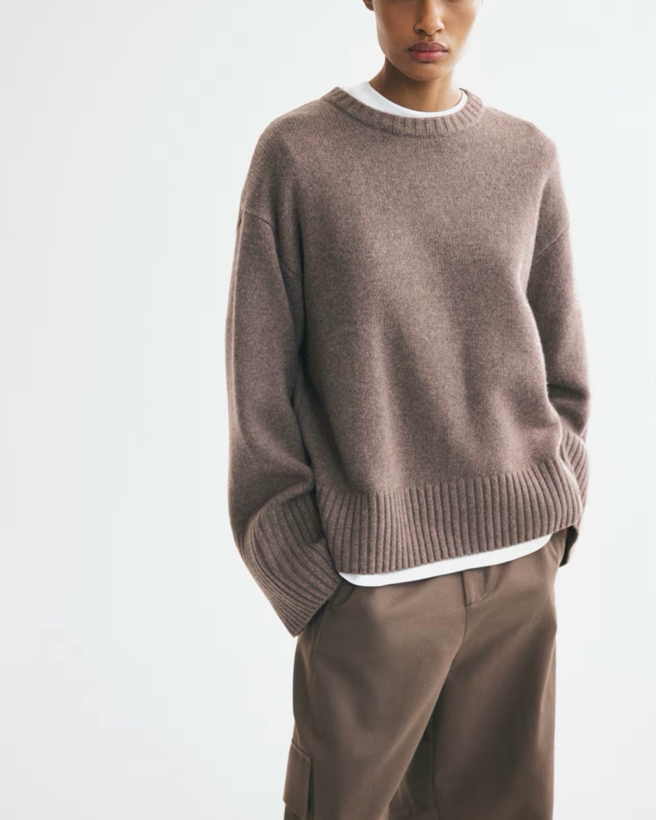 Taupe brown oversized cashmere sweater

#LTKSeasonal