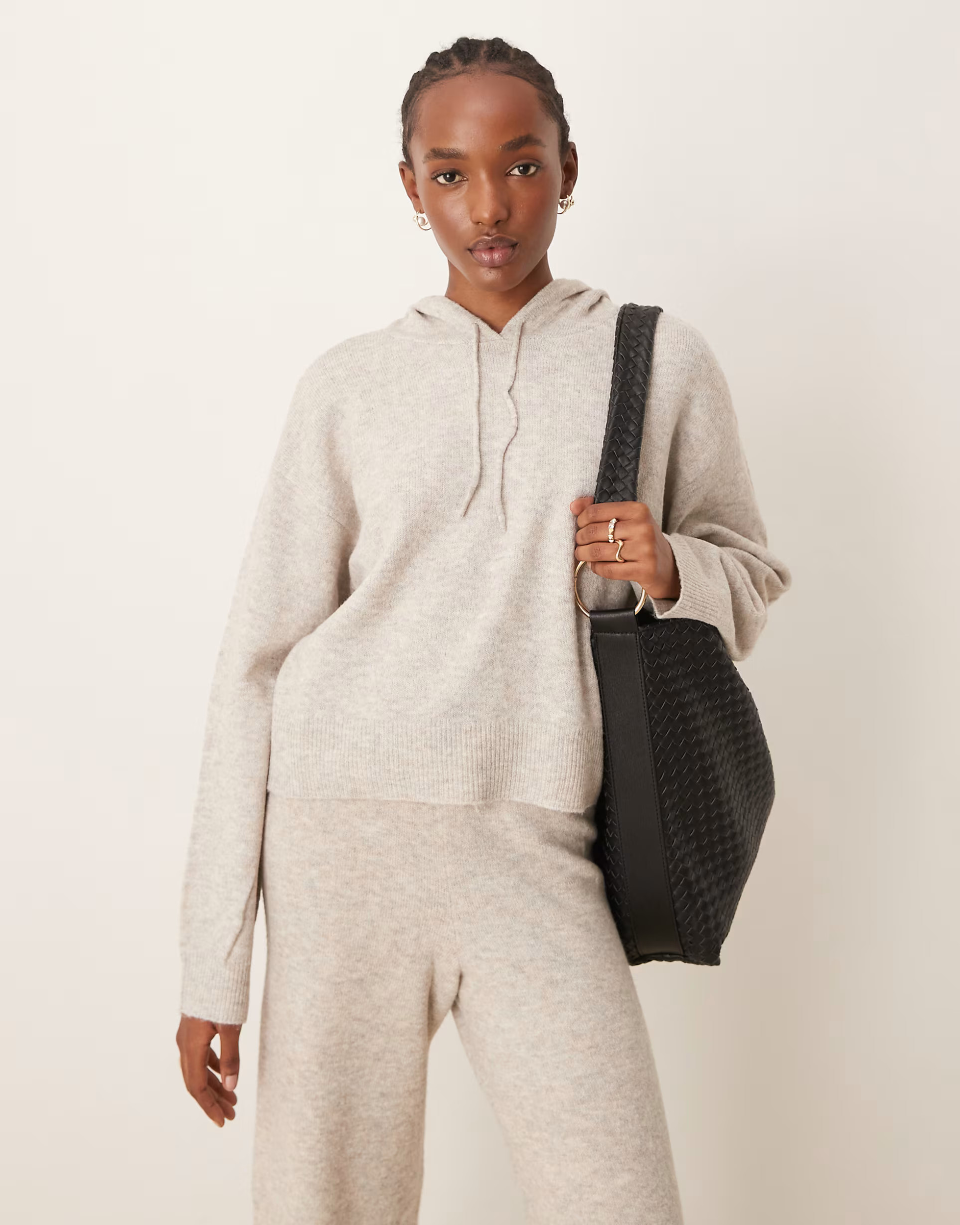 JDY slouchy knitted co-ord in cream | ASOS (Global)