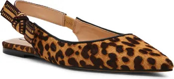 Steve Madden Olsen Slingback Genuine Calf Hair Pointed Toe Flat (Women) | Nordstrom | Nordstrom