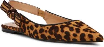 Steve Madden Olsen Slingback Genuine Calf Hair Pointed Toe Flat (Women) | Nordstrom | Nordstrom