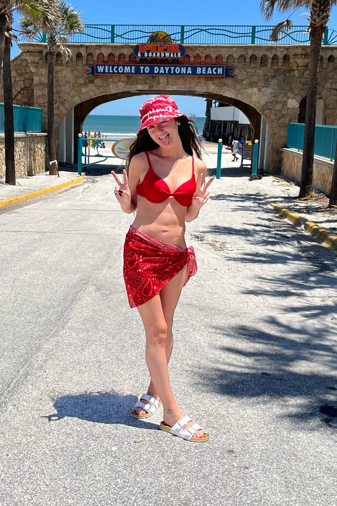 Red look for Daytona Beach ☀️ 

#LTKtravel #LTKswim #LTKSeasonal