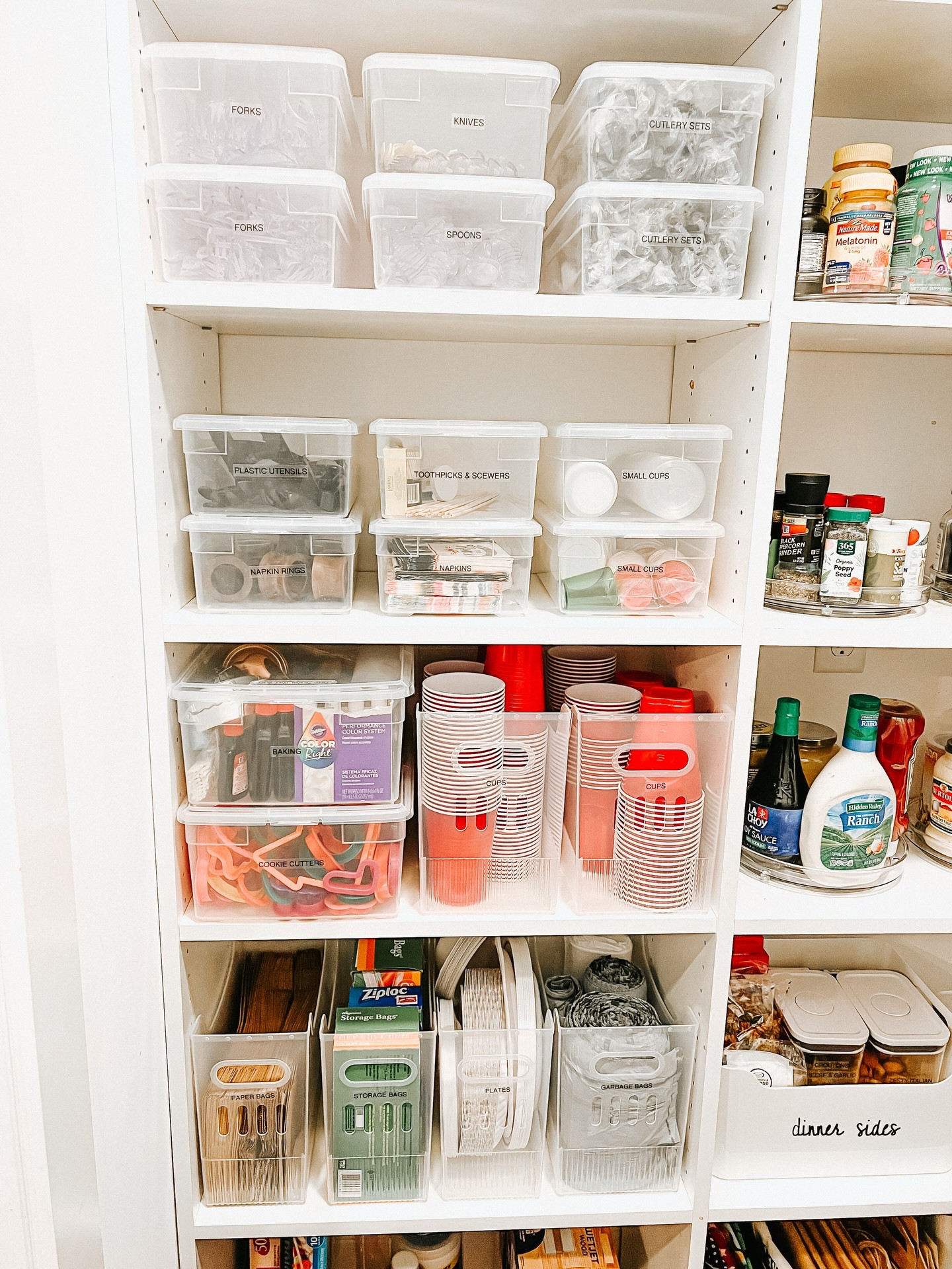 There are a few tried-and-true organizing product staples that work SO well in homes, but especially in the pantry. Our favorite @thecontainerstore bins make a pantry come alive as they provide a seamless way to create food zones!

Organizing doesn’t need to be expensive or wildly stylish when functionality comes so naturally. A stunning pantry is defined by how easy it is to find what you need and check your grocery levels before going shopping. 

Simply your pantry, simplify your daily routine. 

#organizedbyjm #pantryorganization #pantrypowerup #thecontainerstore #thecontainerstoreambassador