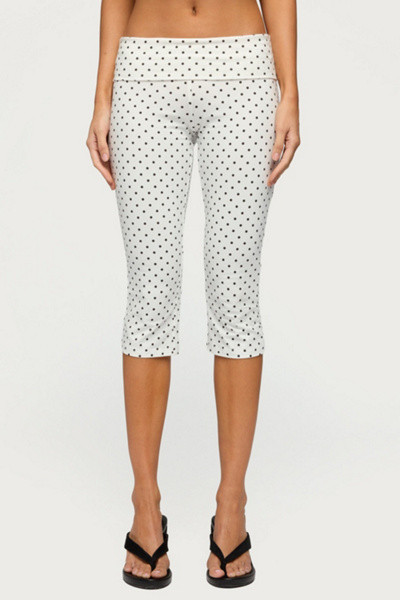 Edikted Eloisa Polka Dot Foldover Capri Pants | Urban Outfitters (US and RoW)
