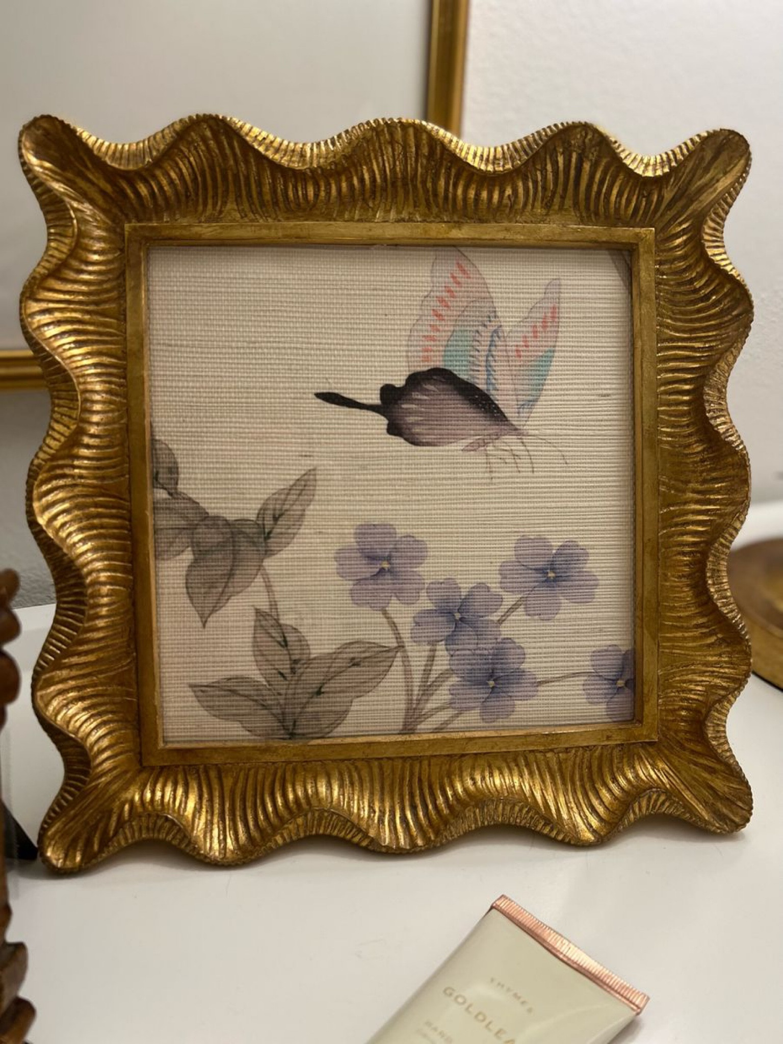 Used this beautiful wallpaper sample for frames. The sample was so large that I didn’t want it to go to waste! Gold scalloped Aerin frame, grasscloth wallpaper, Ballard dresser, bedroom, nightstand, white dresser

#LTKhome #LTKunder100 #LTKstyletip