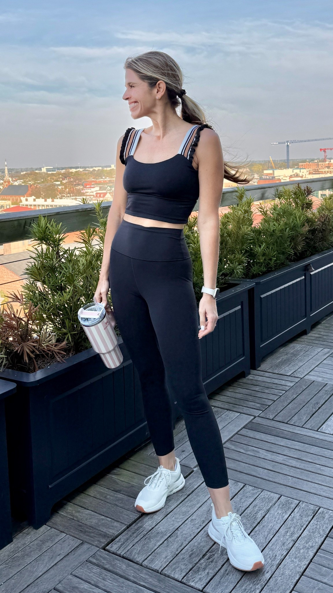 Free People workout top. Amazon also has great version of it for cheaper. Target leggings and On Cloud Kods shoes 

#LTKActive #LTKfitnessgoals #LTKootd