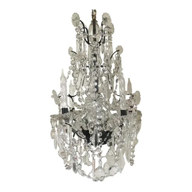 Vintage French Crystal Chandelier | Chairish