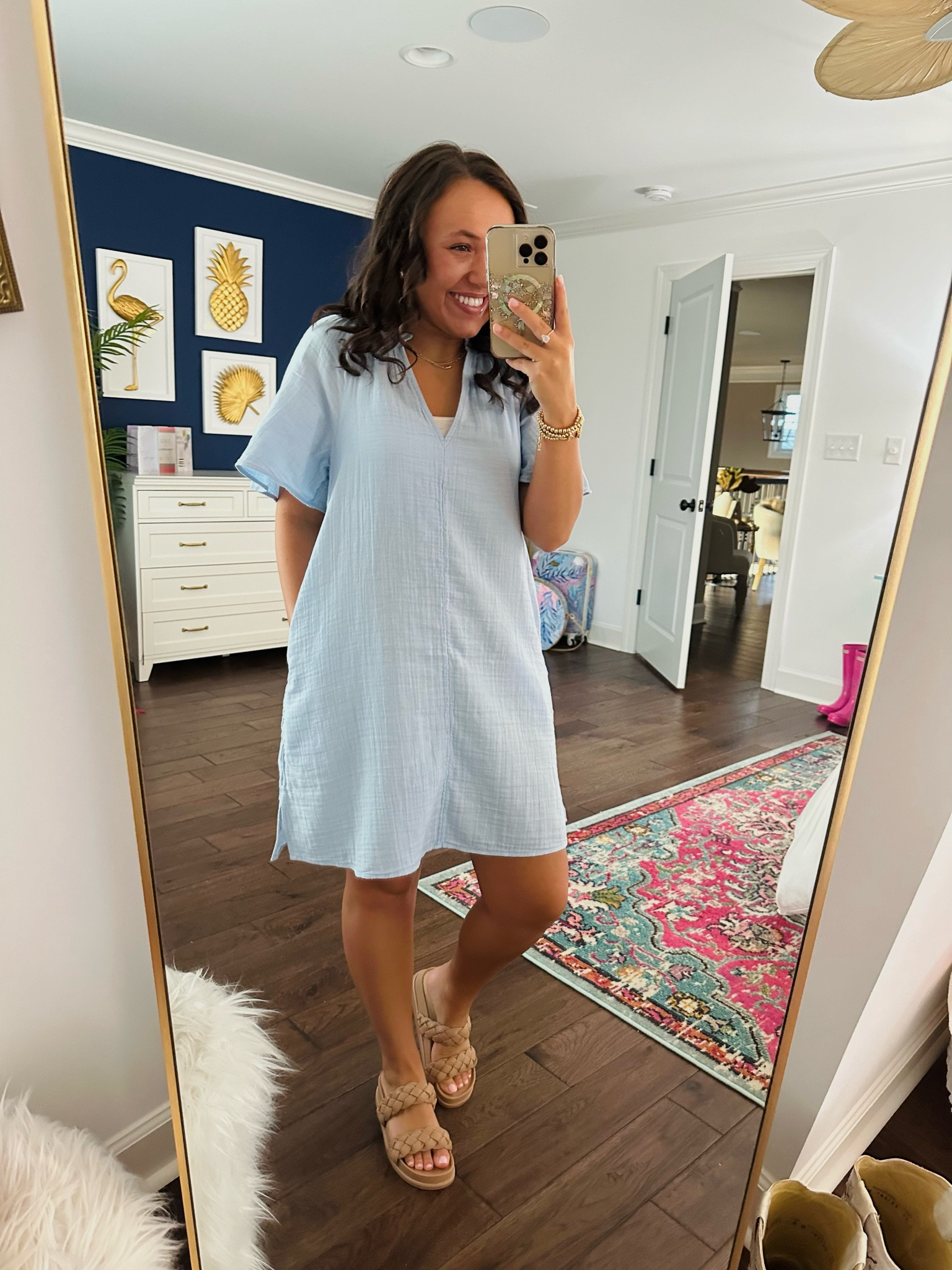 Monday Outfit of the Day brought to you by Old Navy 🌸🤍 

I am loving these new crinkle gauze dresses from Old Navy! They’re perfect to wear for everything. I am definitely getting more colors! I am wearing the XS for reference 

Old Navy. Spring Dresses. Baby blue. Gauze dress. Gauze material. Spring outfits. Vacation outfits. Sandals. Dolce Vita. Dolce Vita sandals. Spring shoes. 

#LTKstyletip #LTKshoecrush #LTKsalealert