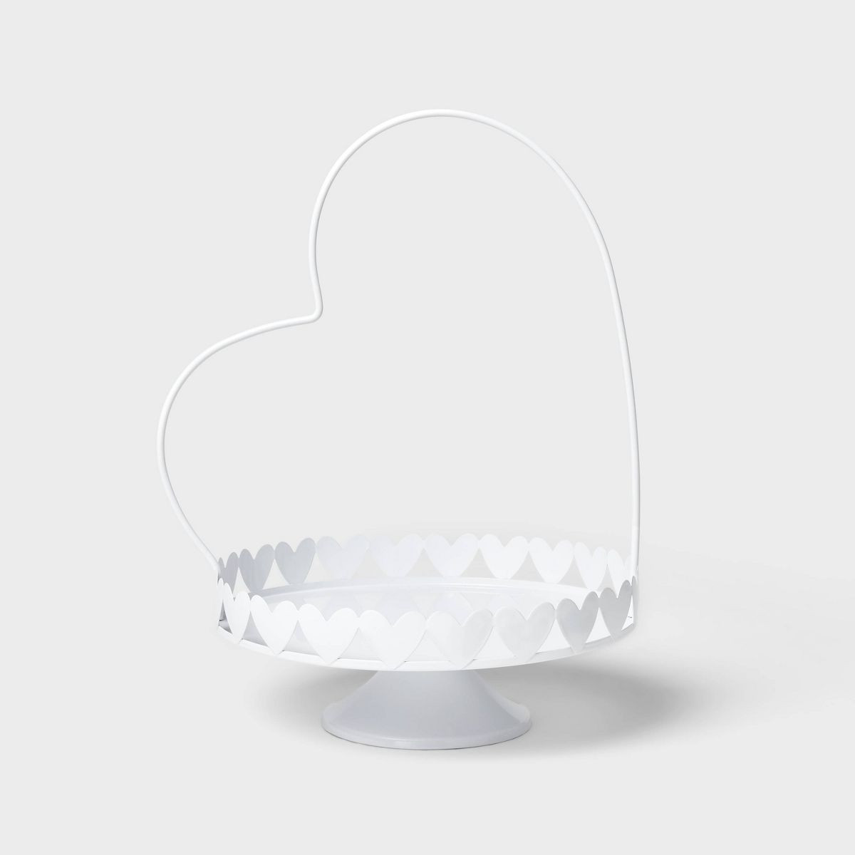 Metal Heart Tray White - Spritz™ | Target