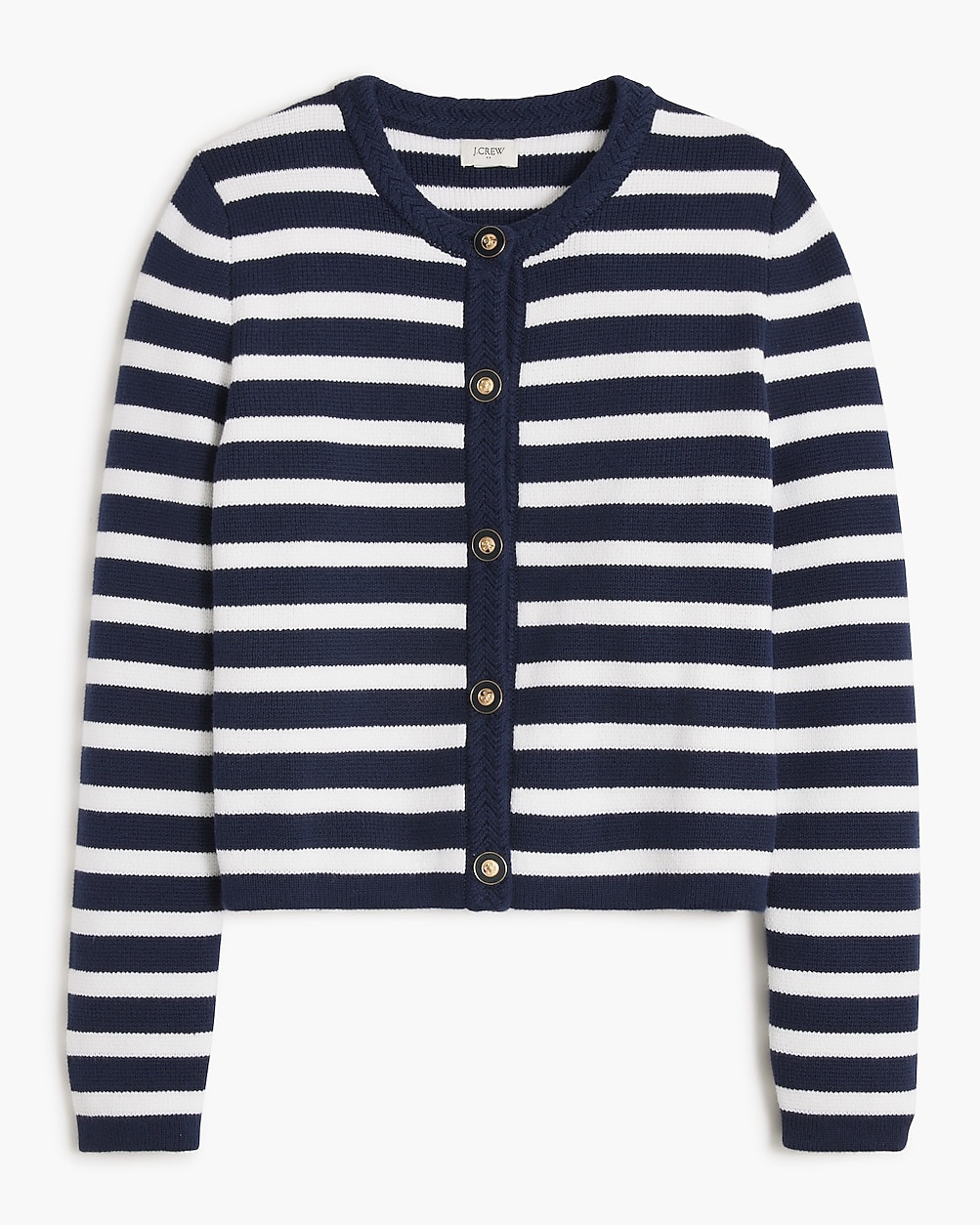 Striped cotton lady jacket cardigan sweater | J.Crew Factory