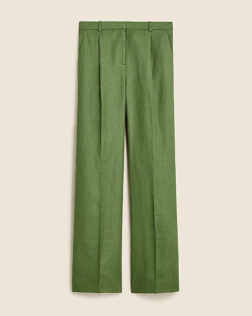 Wide-leg essential pant in linen | J. Crew US
