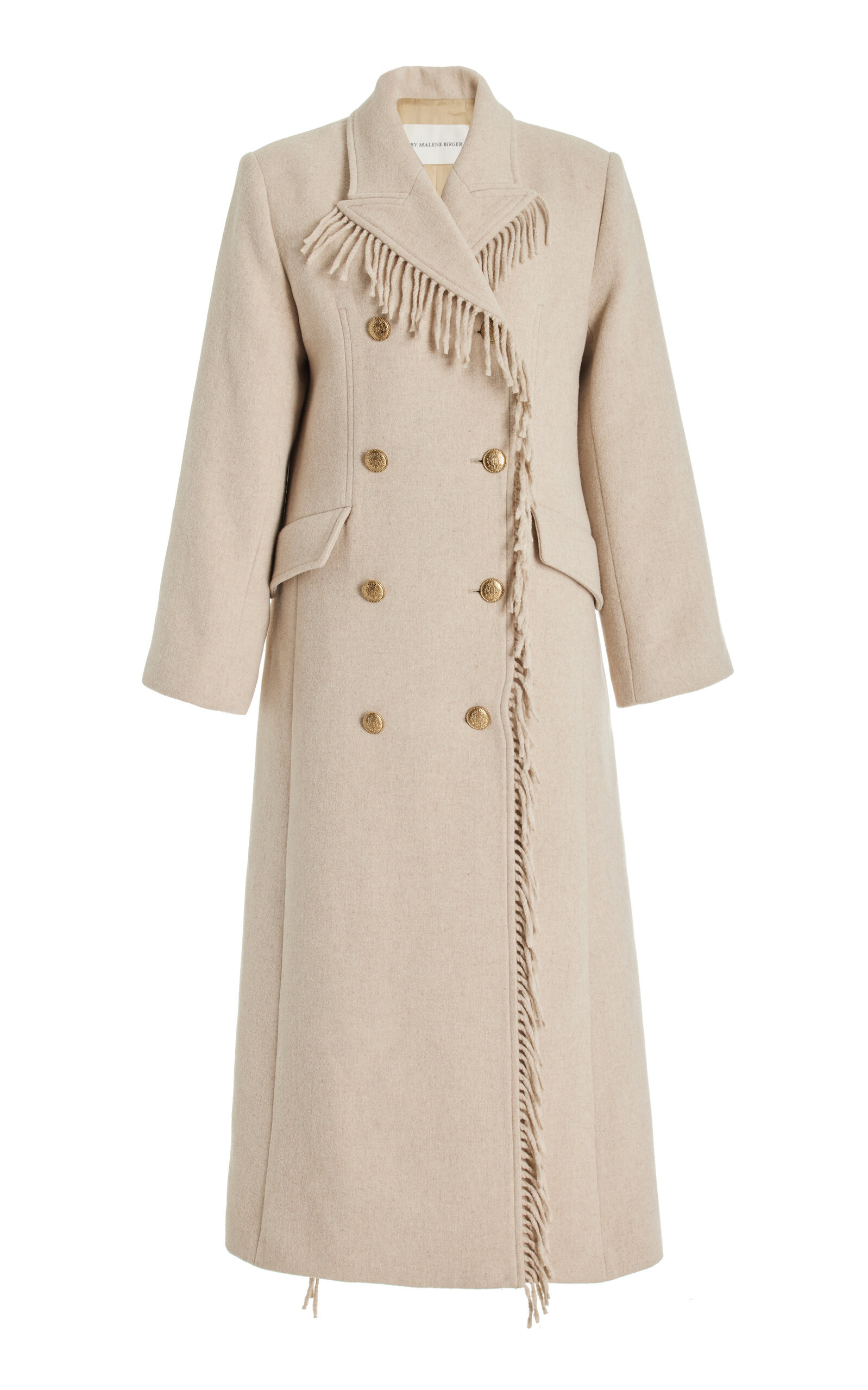 Gardeniia Fringed Wool-Blend Coat | Moda Operandi (Global)