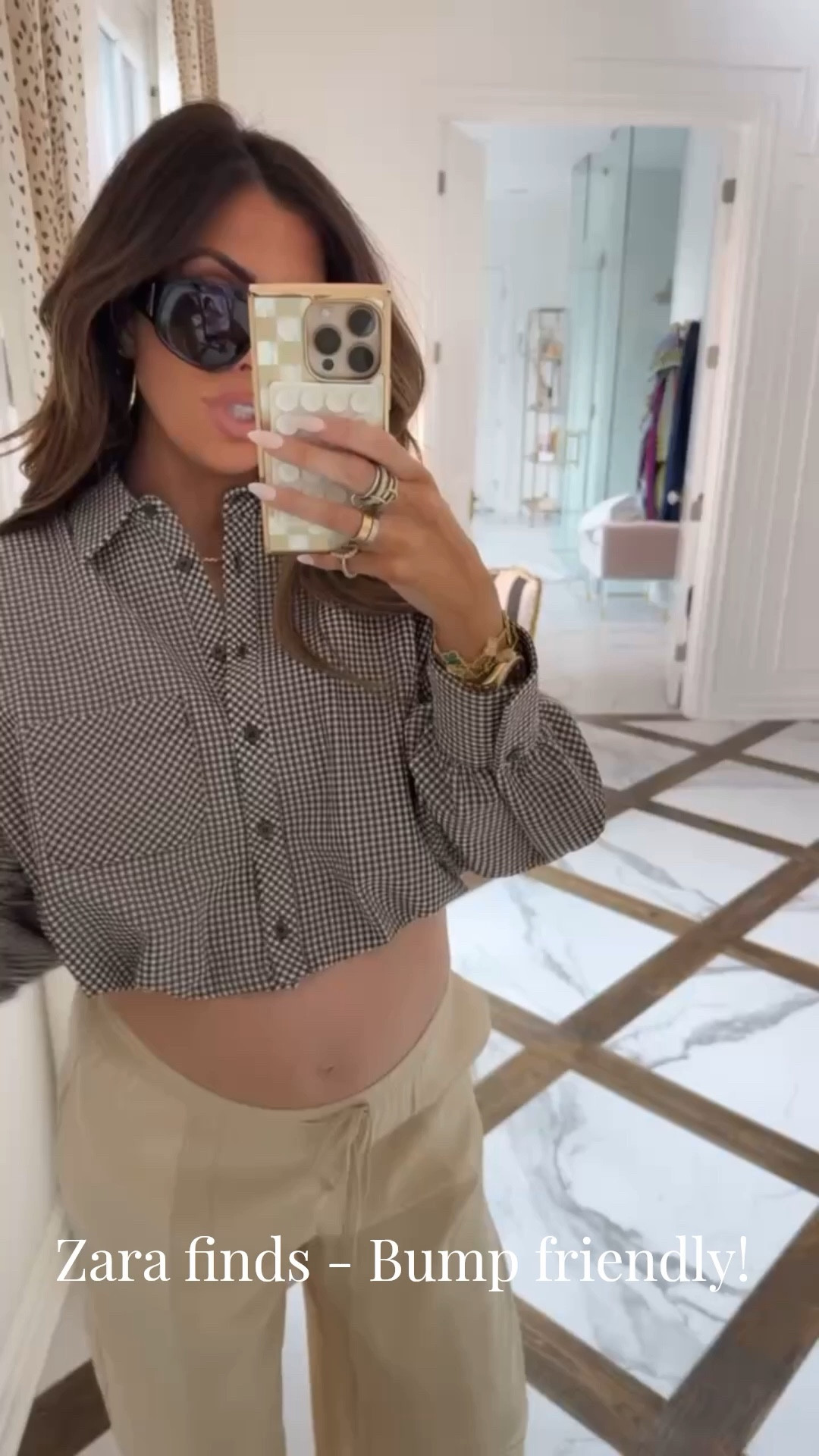 Wearing a size medium in both the top and pants! (I sized up to fit the bump!) 

Zara finds, Zara fashion, Cropped bubble jacket, Satin Pants, Maternity Outfits, Date night outfits, Spring outfits, Emily Ann Gemma

#LTKmomlife #LTKootd #LTKBump