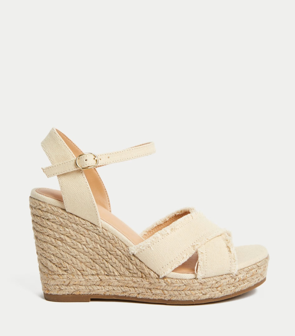 Sandal wedges, sandal heels, canvas wedges, canvas shoes, espadrilles, summer shoes, summer heels, summer wedges

#LTKshoes #LTKsummer #LTKtravel