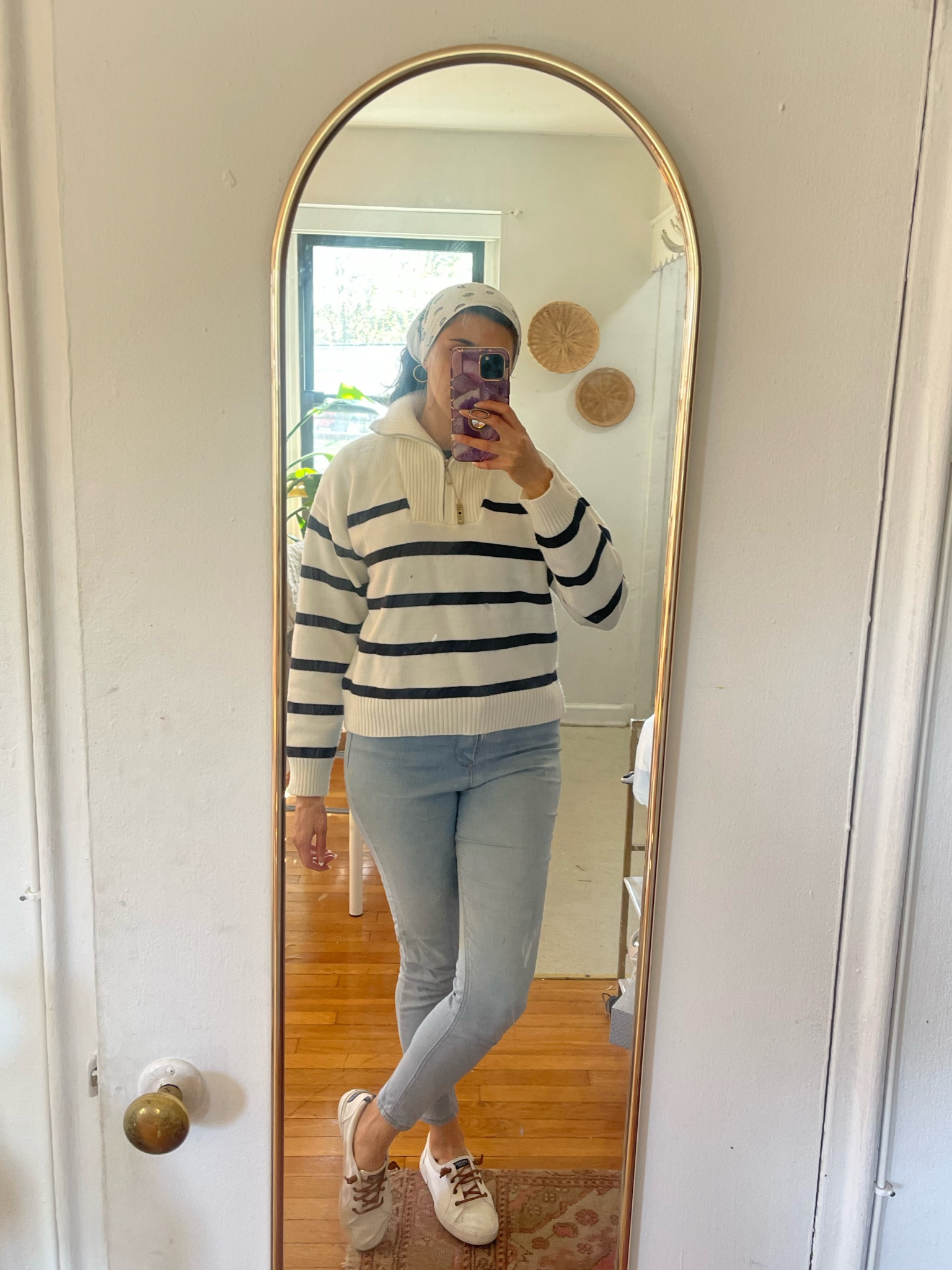 Hampton spring style fashion black white striped zip up boat shoes 

#LTKworkwear #LTKSeasonal #LTKstyletip