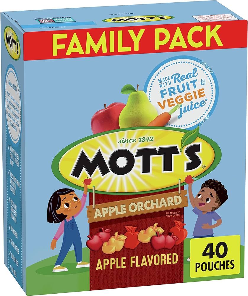 Mott's Fruit Flavored Snacks, Apple Orchard, Gluten Free, 40 ct | Amazon (US)