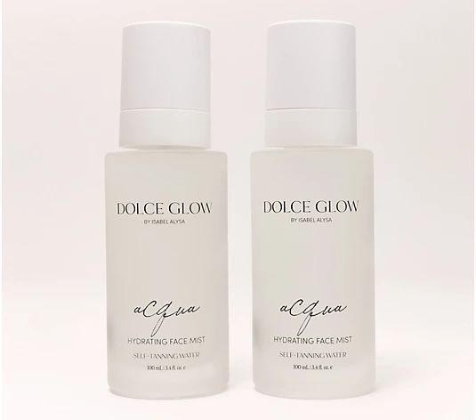 Dolce Glow Acqua Hydrating Self-Tanning Face Mist Duo - QVC.com | QVC