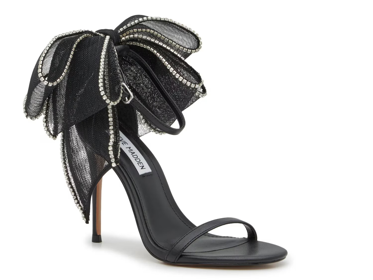 Steve Madden Benni Sandal | Women's | Black | Size 6.5 | Sandals | Ankle Strap | Stiletto | DSW
