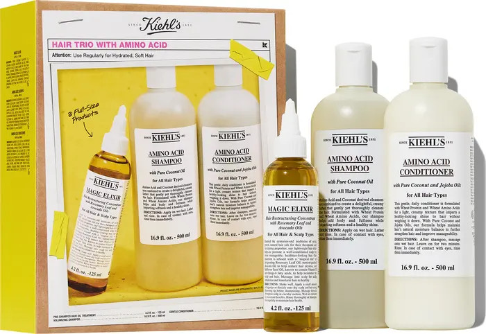 Kiehl's Since 1851 Hair Trio with Amino Acid Gift Set $119 Value | Nordstrom | Nordstrom