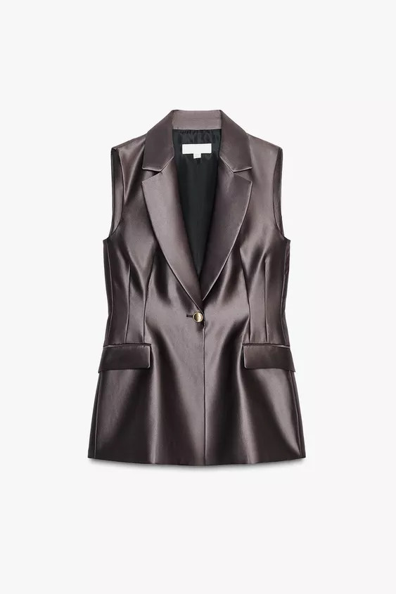 SATIN EFFECT VEST | Zara US