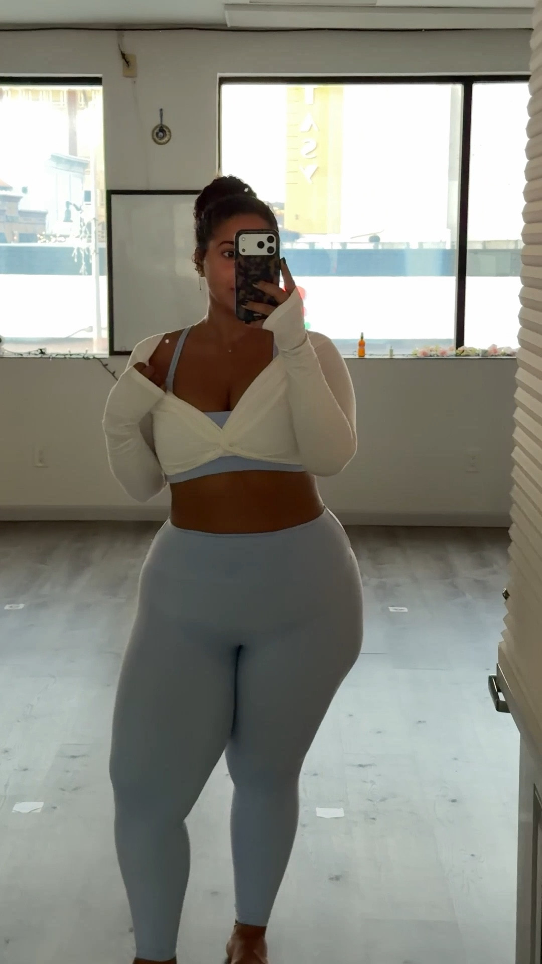 What km wearing to a workout class. 
Sizing: wearing a size large in top and bottoms 

#LTKCyberWeek #LTKfitnessgoals #LTKPlusSize