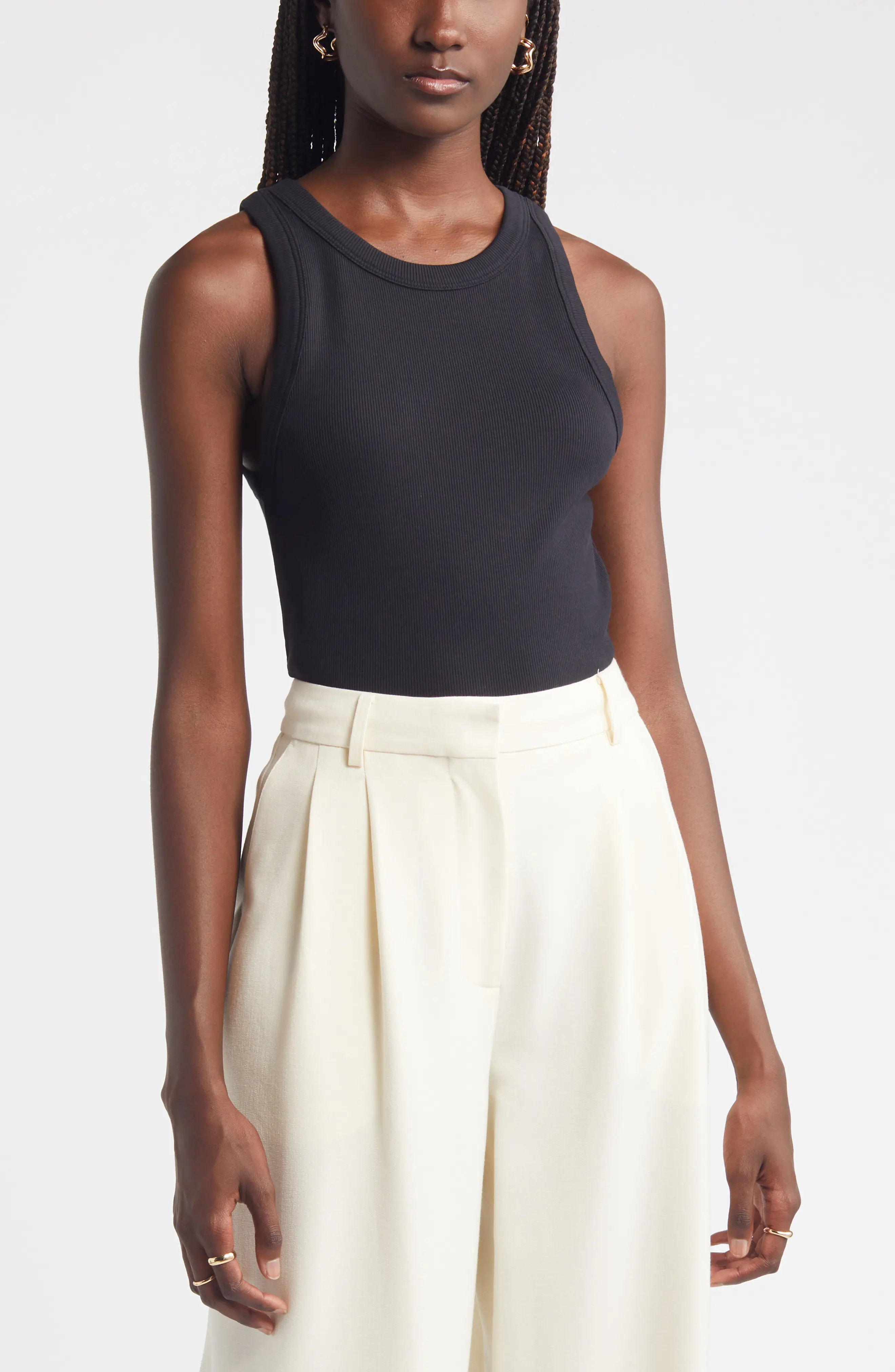 Everyday Cotton Rib Tank (Women) | Nordstrom | Nordstrom