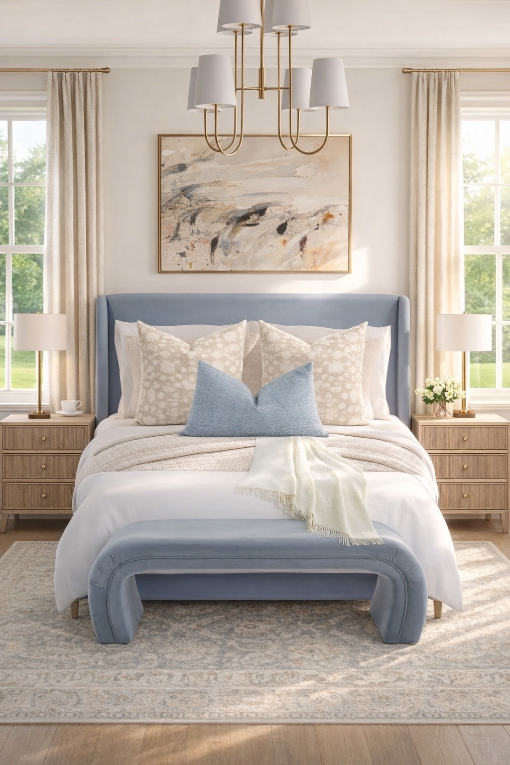 A modern and airy space 

#homedecor #bed #art #bedroom 

#LTKSaleAlert #LTKHome