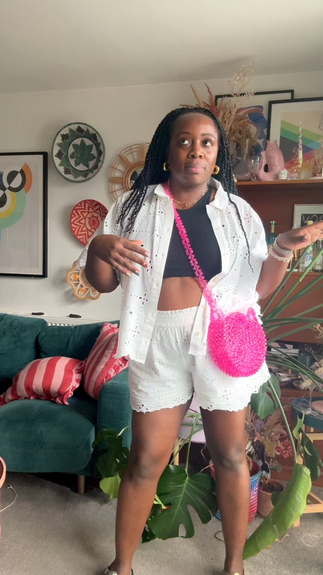 Wearing size 20 top and 18 shorts 

#LTKsale #LTKsummer #LTKmidsize