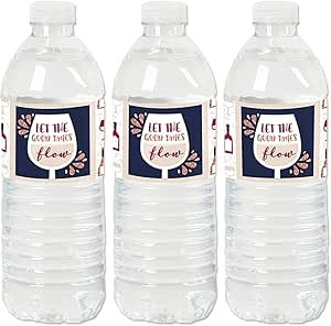 But First, Wine - Wine Tasting Party Water Bottle Sticker Labels - Set of 20 | Amazon (US)