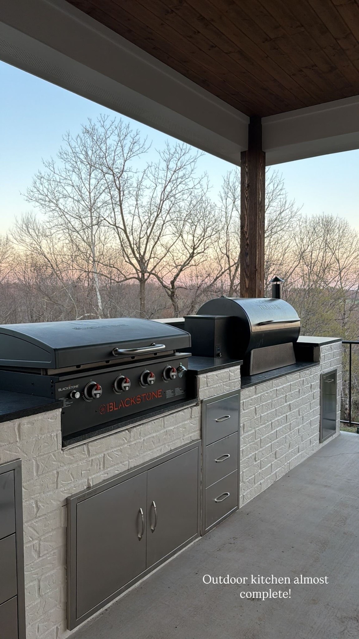 Outdoor kitchen almost complete! 

#LTKHome