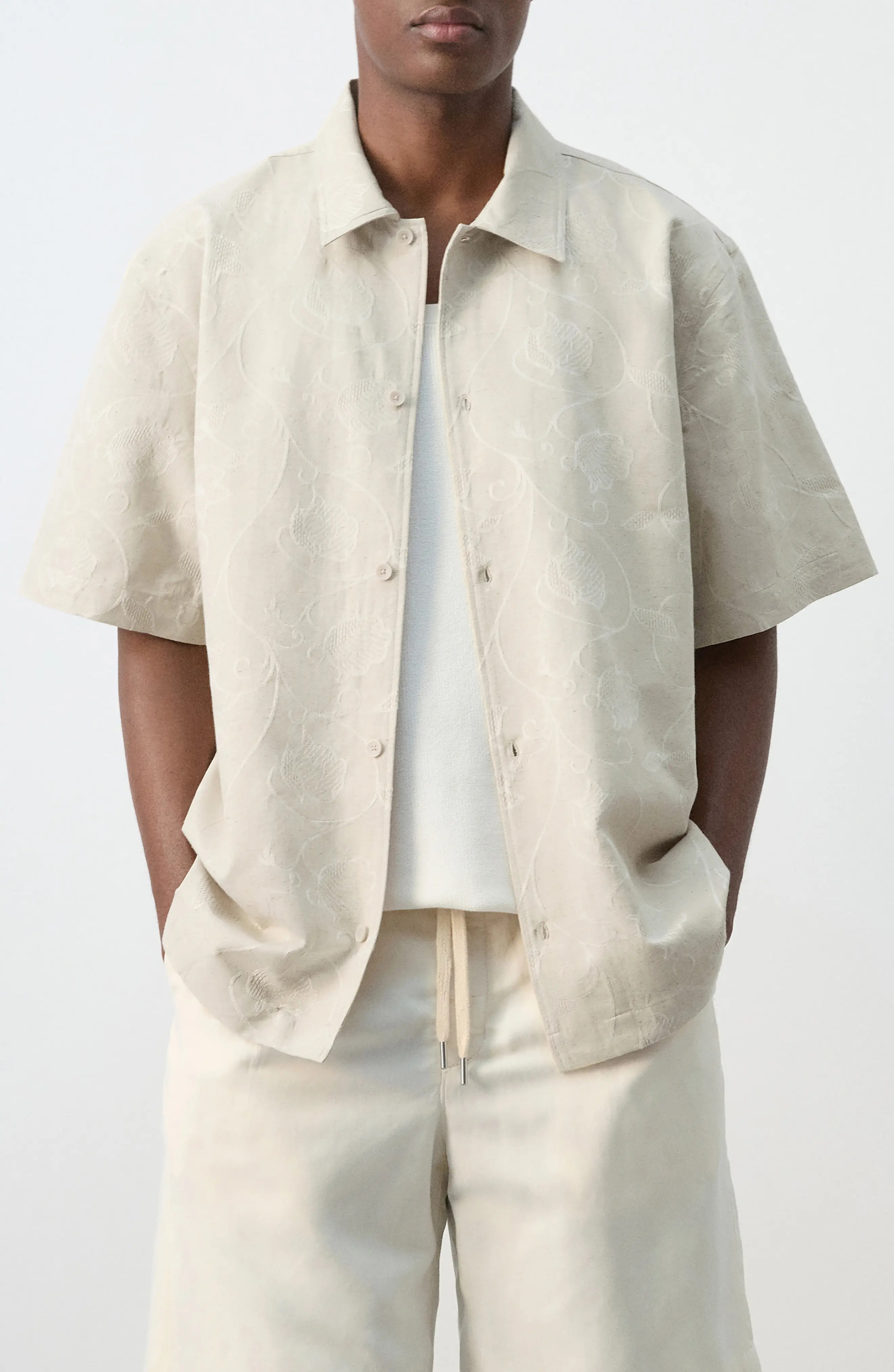Embroidered Short Sleeve Button-Up Shirt (Men) | Nordstrom | Nordstrom