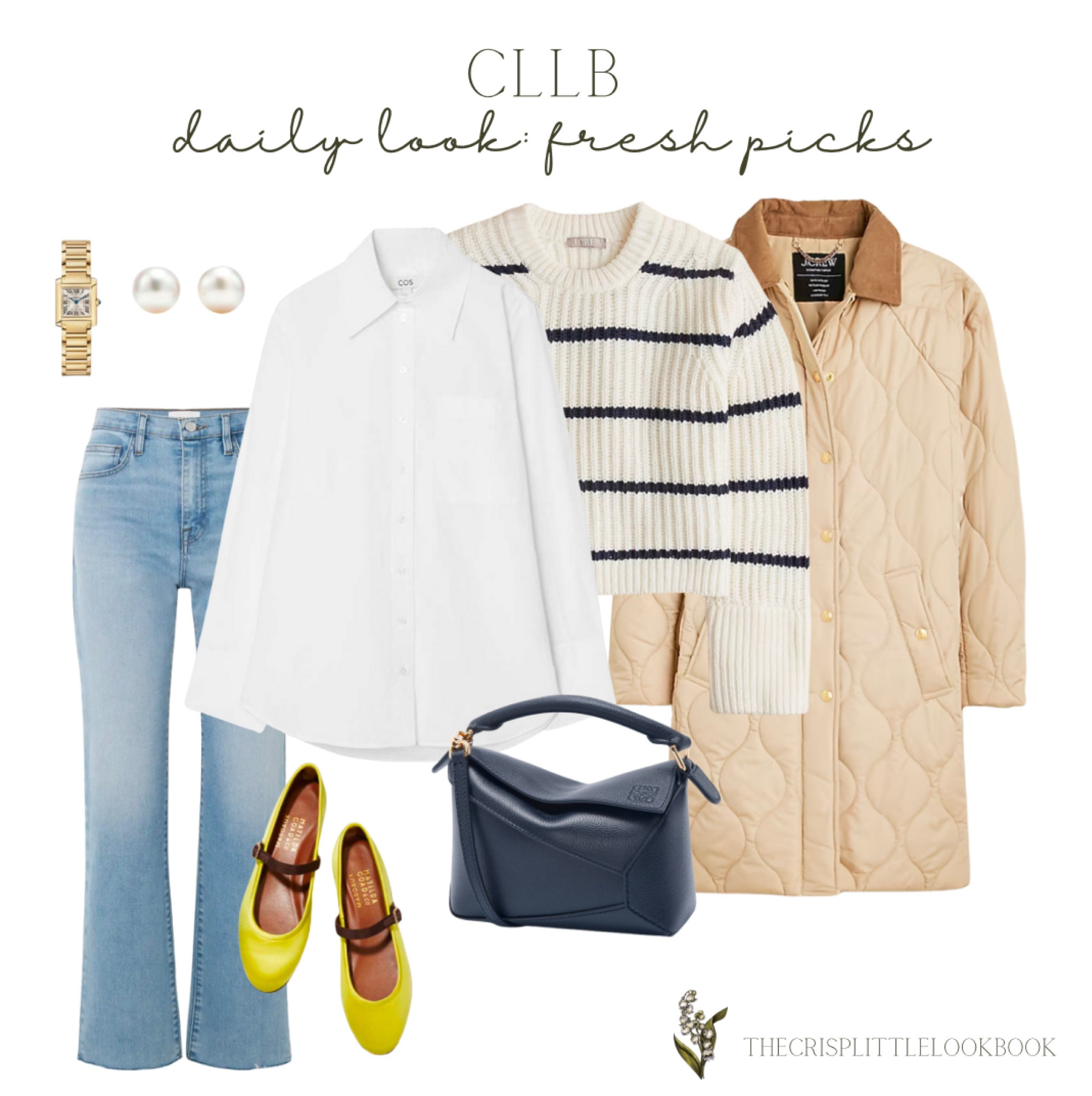 Classic neutrals and stripes with a pop of color! Sweet mary jane flats made cool ✨ 

#LTKOver40 #LTKStyleTip #LTKItBag