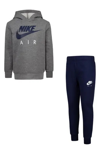 Nike Kids' Fleece Pullover Hoodie & Joggers Set in Midnight Navy at Nordstrom Rack, Size 4 | Nordstrom Rack
