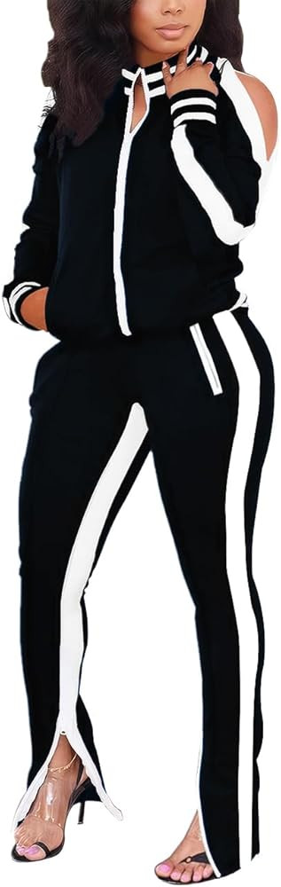 TOPONSKY Women Casual 2 Piece Outfit Long Pant Set Sweatsuits Tracksuits | Amazon (US)