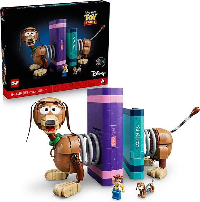 LEGO Disney and Pixar Toy Story Slinky Dog Bookends - Building Set for Adults, Ages 18+ - Disney ... | Amazon (US)