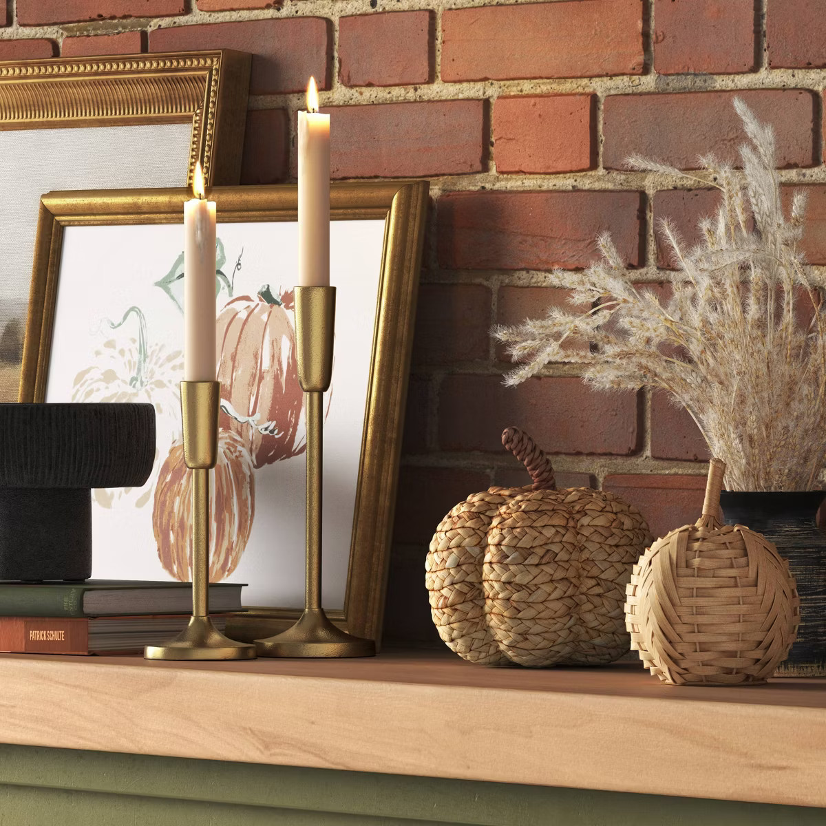 Medium Woven Pumpkin Light - Threshold™ | Target