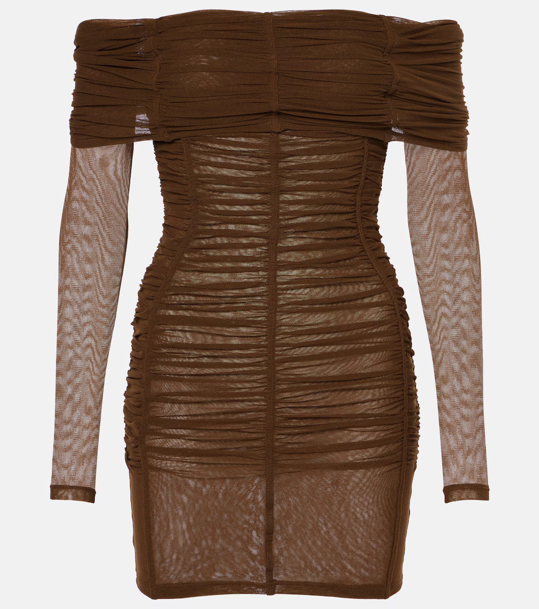 Ruched off-shoulder jersey minidress | Mytheresa (INTL)