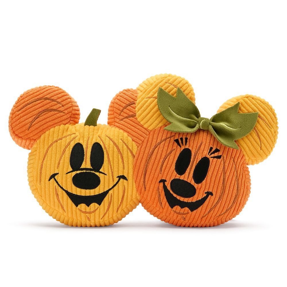Mickey and Minnie Mouse Pumpkin Halloween Accent Pillow Official shopDisney | Disney Store