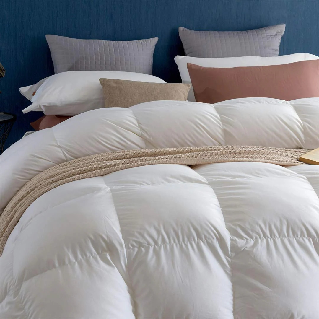 Heavyweight Feathers Down Comforter for Colder Weather/Sleeper, Hotel Collection Down Duvet, Fluffy Winter Comforter with Ties | Bed Bath & Beyond