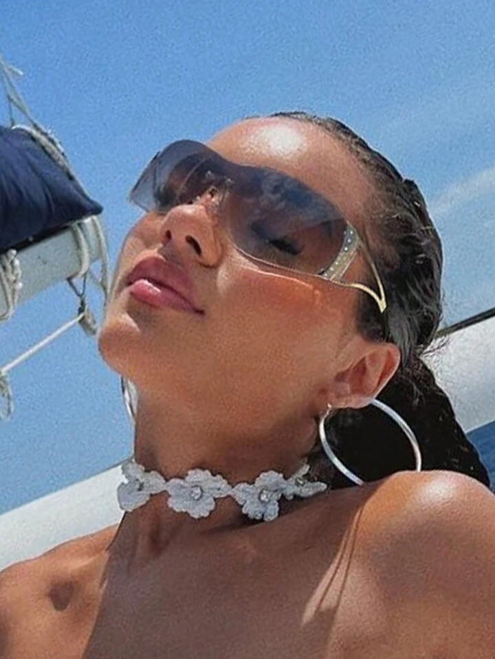 1pair Women Ombre Lens Y2K Sunglasses, For Cycling | SHEIN