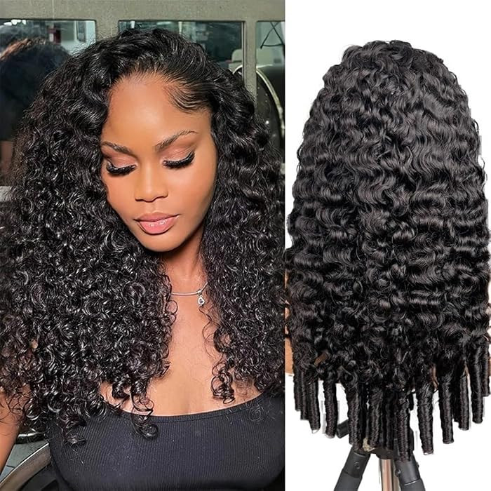 ISEE Half Wig Human Hair for Women 26 Inch Burmese Curly with Spiral Curls End Glueless Wigs 180%... | Amazon (US)