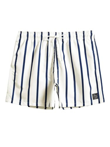 COZYEASE Men's Swim Trunks Quick Dry Elastic Drawstring Print Beach Shorts | Amazon (US)