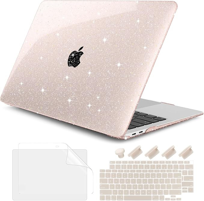 DONGKE for MacBook Air 13 inch Case 2021-2018 Release A2337 M1 A2179 A1932, Bling Plastic Hard Sh... | Amazon (US)